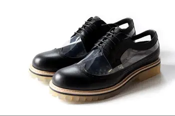 Новая модная мужская обувь ручной работы с перфорацией типа 