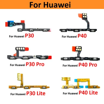 Новинка Для Huawei P9 P10 Plus P20 P30 P40 Lite E Pro P40 Lite 5G Включение Выключение Питания Кнопка Регулировки громкости Гибкий Кабель Запасная Часть Изображение