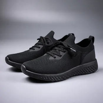 Новые мужские кроссовки для бега на подушке, Модные спортивные кроссовки для бега на открытом воздухе, Классический дизайн, большие размеры 36-46, пара женской обуви Изображение