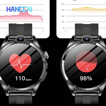 Новые смарт-часы для здоровья сети 2G/3G/4G мужские Sim-карты Android 9,1 Smartwatch с ивритом GPS WIFI Беспроводной вызов pk DM20 Изображение