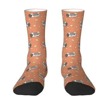 Носки с рисунком морской свинки Для мужчин и женщин, Теплые забавные Носки для экипажа с изображением морских свинок Изображение