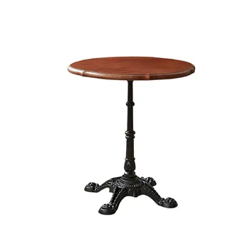 Обеденный стол из массива дерева, Винтажная мебель, современный минималистичный журнальный столик с кружевным рисунком, Квадратный стол Изображение