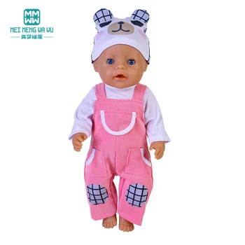 Одежда для кукол размером 43 см, аксессуары для кукол для новорожденных, модный набор для переноски ребенка, подарок ребенку Изображение