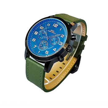 Оригинальные брендовые часы, мужские подарочные водонепроницаемые кожаные ручные часы для мальчиков, Модные часы для дайвинга, Роскошные дизайнерские повседневные наручные часы для мужчин Изображение
