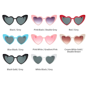Очки с эффектом любви в форме сердца, дифракционные очки в форме сердца, женские модные солнцезащитные очки Изображение