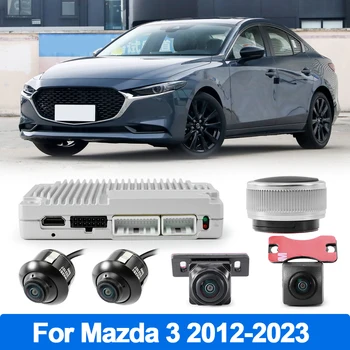 Панорамная система Super 3D Car Bird Aerial View для Mazda 3 2012 2013 2014 2015 2016 2017 2018 2019 2020 2021 2022 2023 Изображение