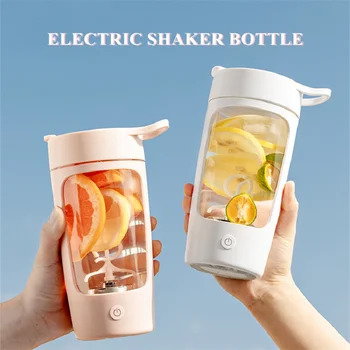 Перезаряжаемый Электрический Шейкер, бутылка Протеинового порошка, Фитнес-Шейкер, 650 МЛ, Автоматический стакан для смешивания, Кружка для взбивания, Блендер для молочного коктейля. Изображение