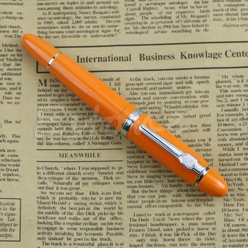 Перьевая ручка Deluxe Steel Jinhao 159 с синей и серебристой отделкой, гладкое перо среднего размера, прямая поставка Изображение