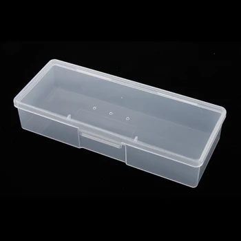 Портативный ручной органайзер для ручек для бровей, ящик для хранения инструментов 7,3x2,8x1,6 дюйма Изображение