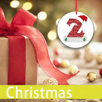 Рождественские изысканные милые украшения с буквами Длительный срок службы 26 Буквенных украшений для семей Изображение