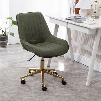 Современный минималистичный подъемный стул для дома, спальни, офисного стола, мебели для кабинета, компьютерного кресла, вращающегося туалетного столика, стула Изображение