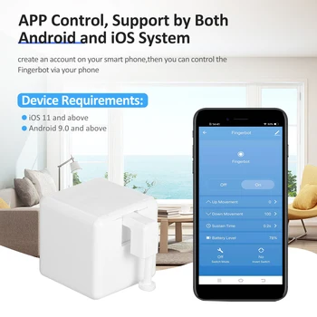 Умный Wifi Мини-Fingerbot Mini-controller BT Контроллер Домашней Автоматизации Беспроводное приложение Голосовое Управление Таймером для Alexa Google Home Изображение