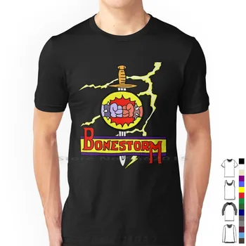 Футболка Bonestorm из 100% хлопка, футболка Bonestorm с коротким рукавом и длинным рукавом Изображение