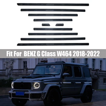 Ходовая лампа из Углеродного Волокна на линии талии Подходит для Mercedes Benz G Class W464 2018 2019 2020 2021 2022 Замена Установки Изображение
