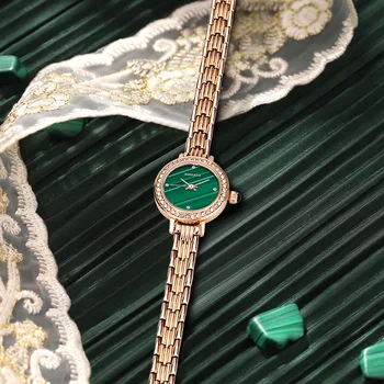 Часы BINKADA Женские модные водонепроницаемые темпераментные женские часы Маленькие золотые часы с маленьким циферблатом Легкие роскошные Изысканные и Изображение