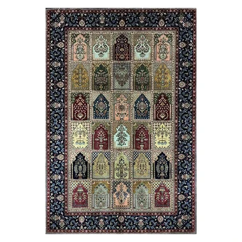Шелковый ковер Ручной работы, турецкие ковры, Восточный шелковый коврик для гостиной, ковры Размером 4X6 дюймов Изображение