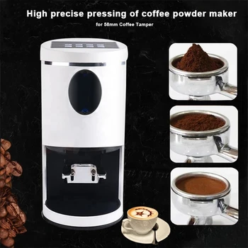 Электрическая машина для вскрытия кофе 58 мм Автоматический пресс для порошка Эспрессо Машины для вскрытия кофейного порошка Автоматическая машина для вскрытия кофе Изображение