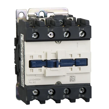 Электрический магнитный контактор переменного тока LC1D40004U7 4P 4NO LC1-D40004U7 с катушкой переменного тока 60A 240V Изображение