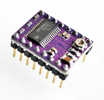 (Электронные Компоненты) Аксессуары Для 3D-принтера Фиолетовый Драйвер Шагового Двигателя Радиатор Reprap Модуль Шагового Драйвера DRV8825 Изображение