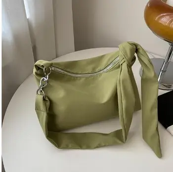 Японская повседневная сумка через плечо в ленивом стиле 2023, новая сумка, популярная в Интернете, модная и простая студенческая сумка для колледжа Изображение